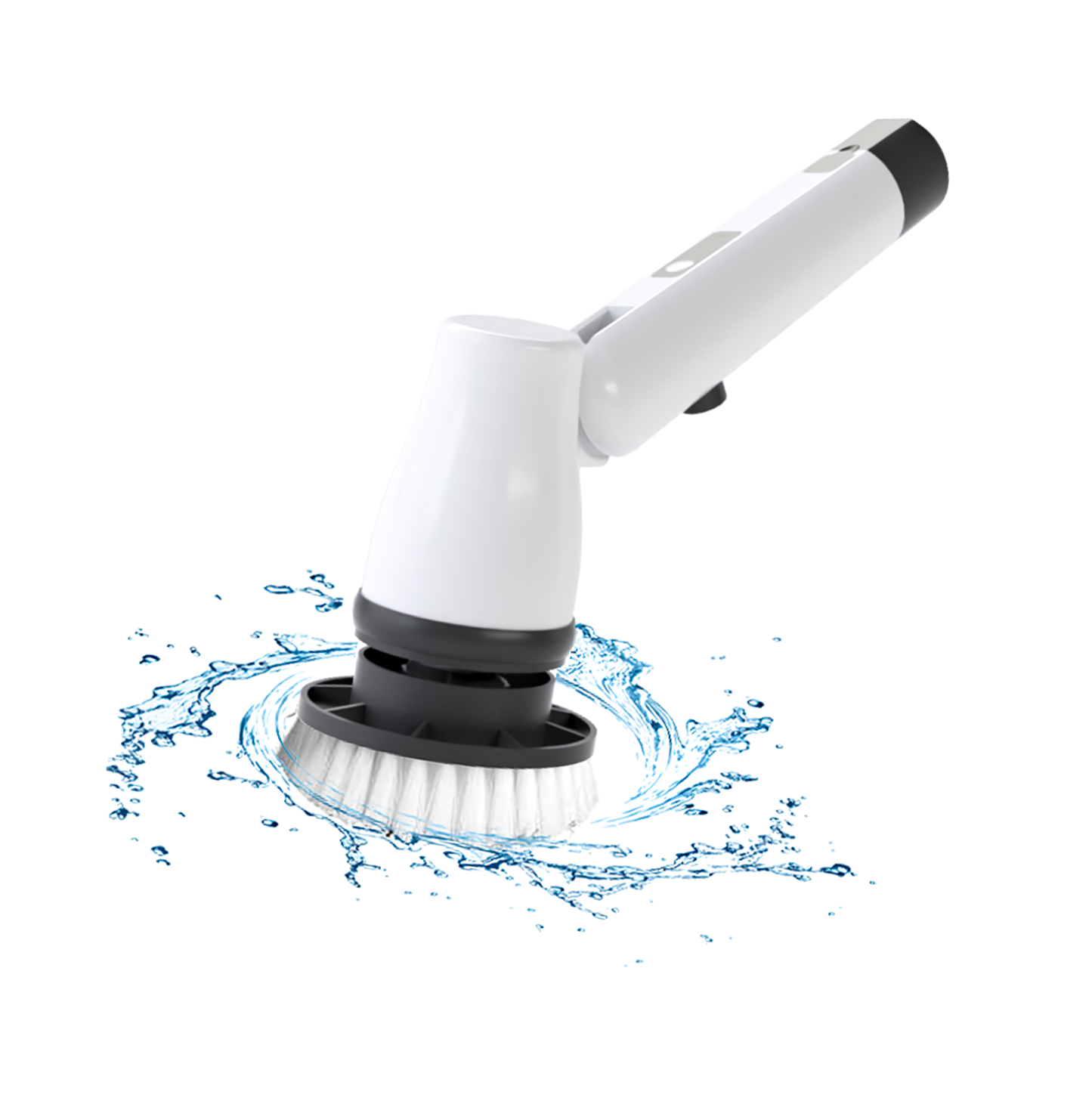 Keromee Sikat Pembersih Elektrik Rumah Tangga Genggam, Sikat Daya Putar Tanpa Kabel Nirkabel Dapat Diisi Ulang Lantai