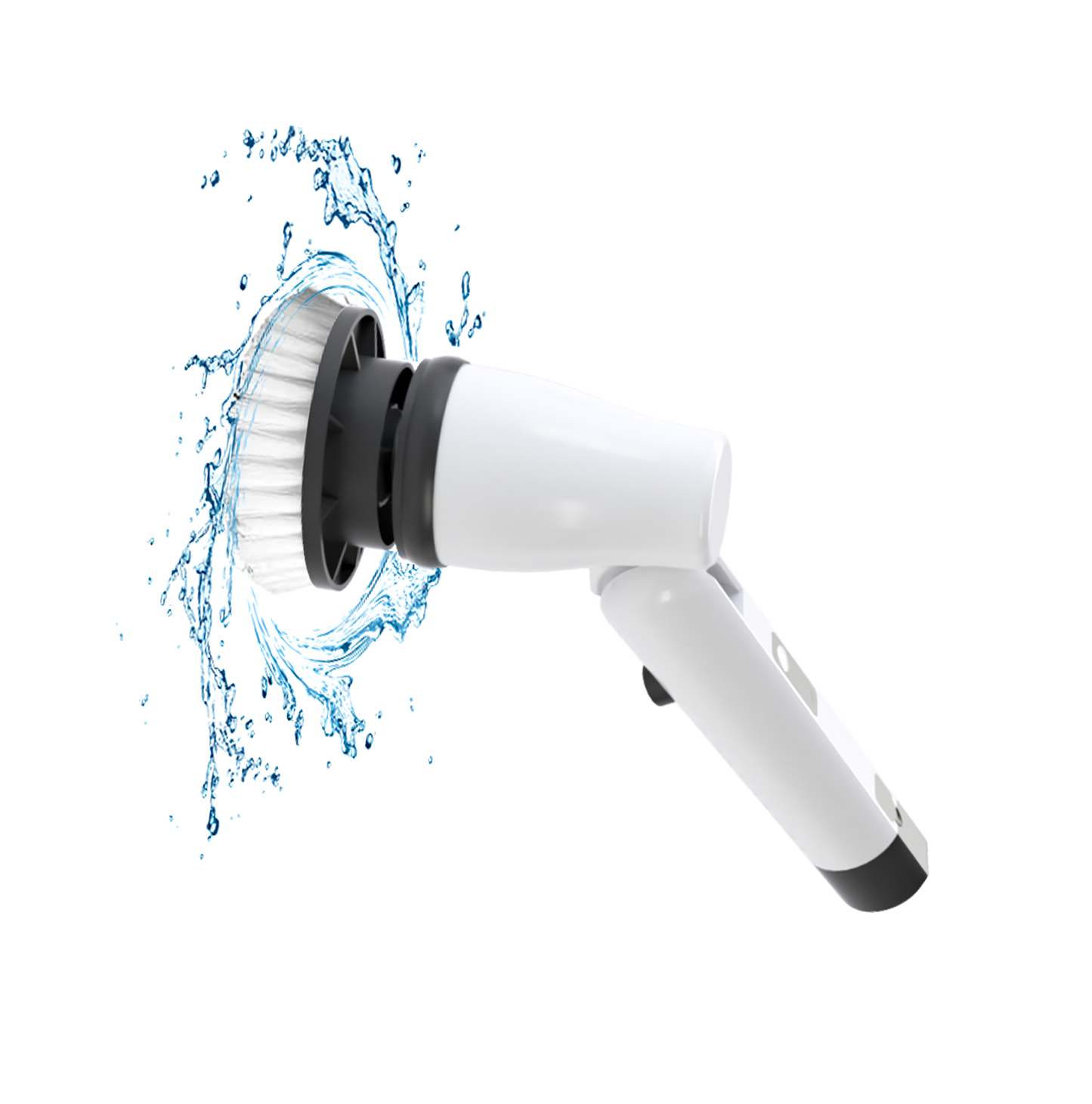 Keromee Sikat Pembersih Elektrik Rumah Tangga Genggam, Sikat Daya Putar Tanpa Kabel Nirkabel Dapat Diisi Ulang Lantai