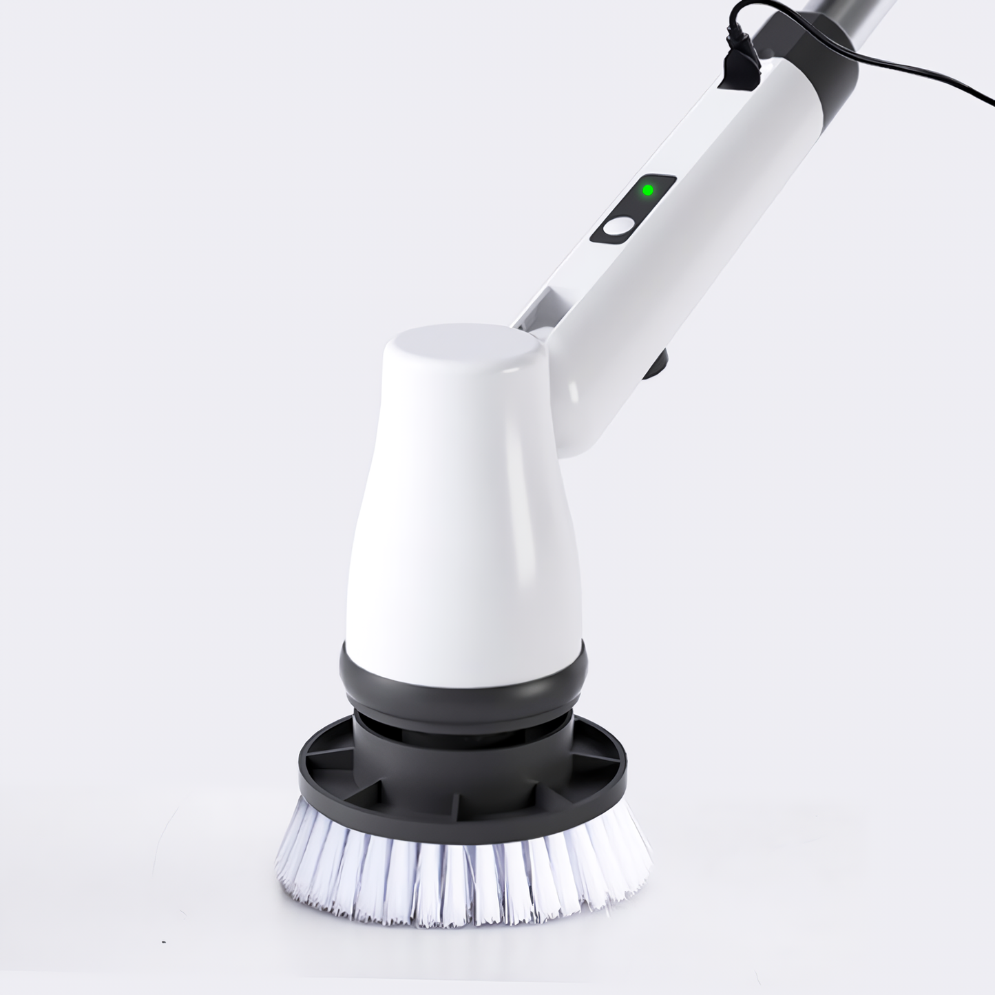Keromee Sikat Pembersih Elektrik Rumah Tangga Genggam, Sikat Daya Putar Tanpa Kabel Nirkabel Dapat Diisi Ulang Lantai
