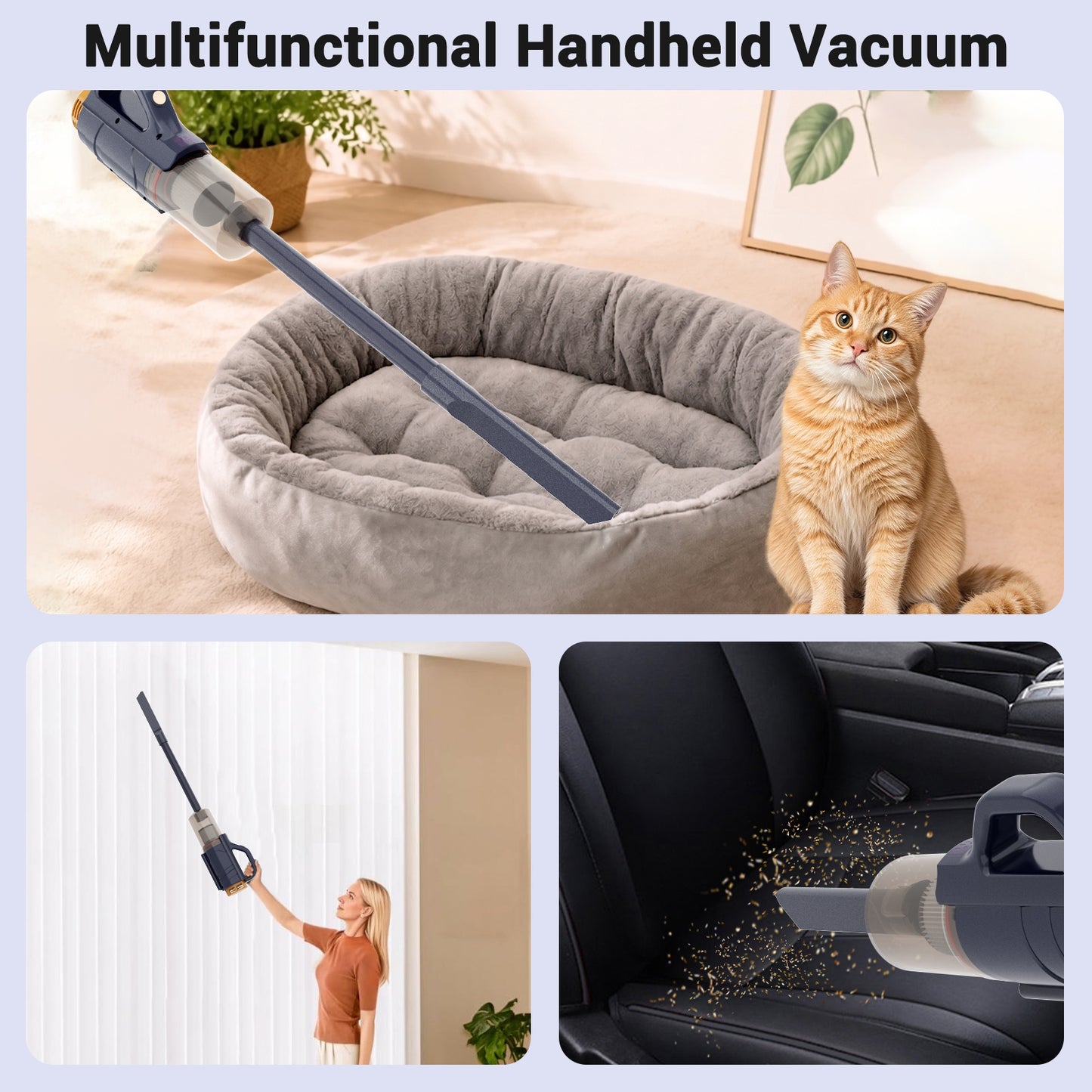 OEMBest-selling Portable Wired Handheld Vacuum Cleaner, Suitable for Home and Vehicle Use