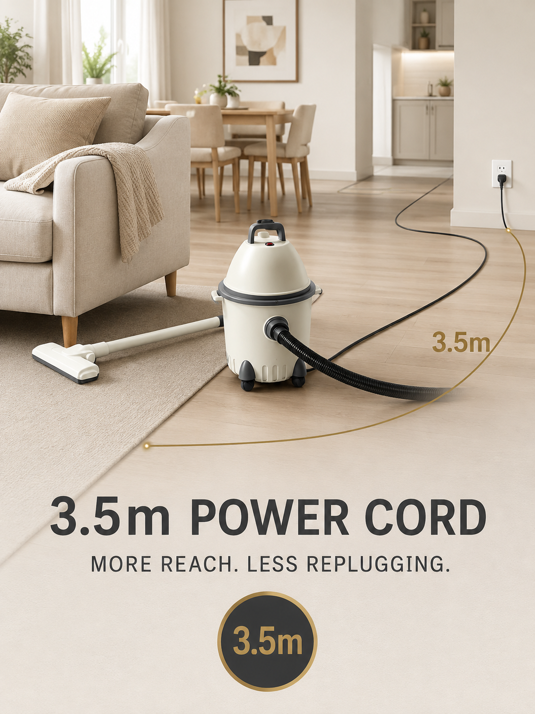 Wet/Dry Canister Vacuum Cleaner – Suitable for Renovation and Outdoor Use (Blower & Vacuum Combo)